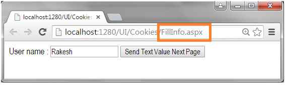 Fill Cookies value